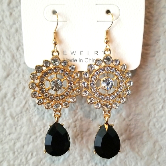 3 for $15 Elegant Champagne Dangle Earrings - Picture 2 of 3